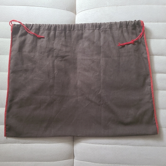 ❣️COACH Dust Bag Protection Storage Bag Brown with Red Drawstring - Picture 3 of 5